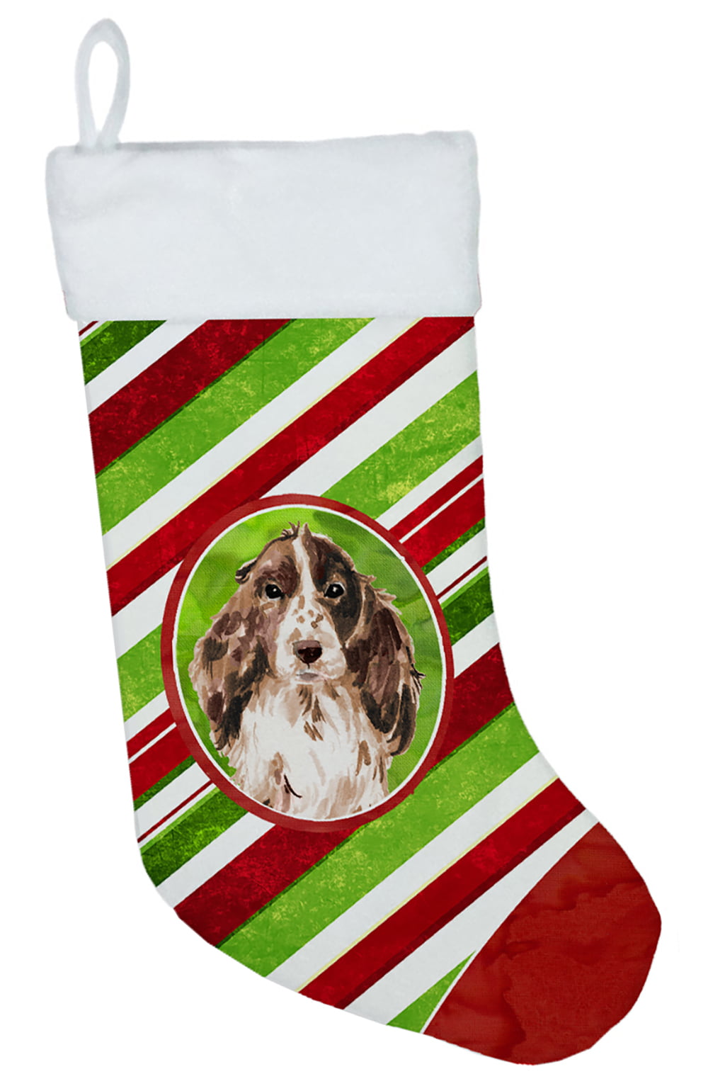 Christmas Snowflakes Chocolate Parti Cocker Spaniel Christmas Stocking