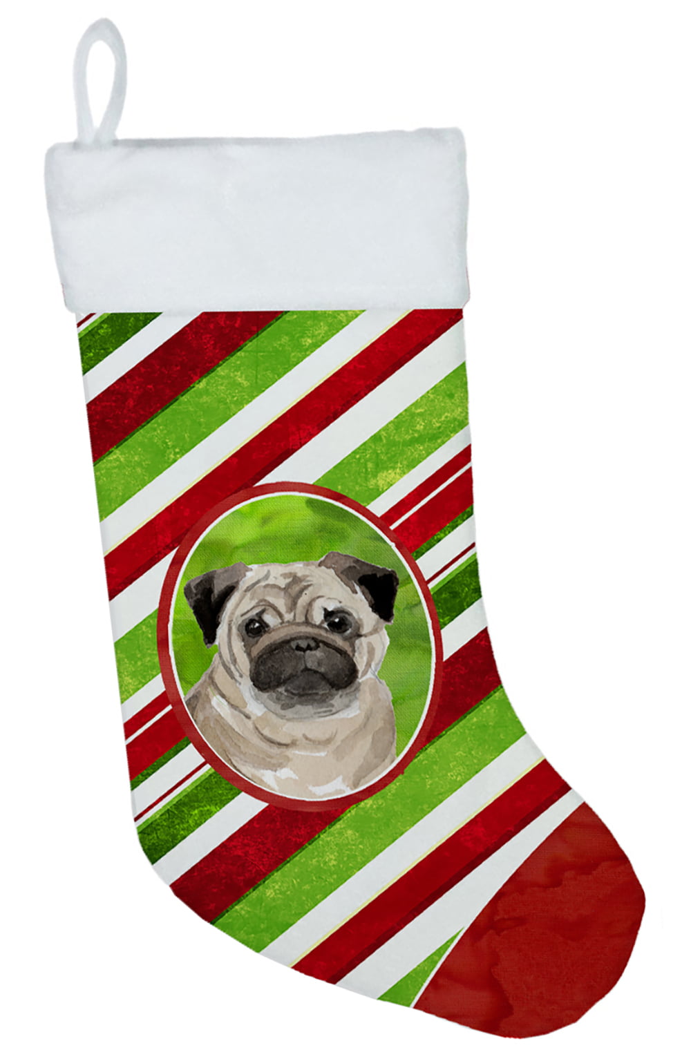 Christmas Snowflakes Pug Christmas Stocking