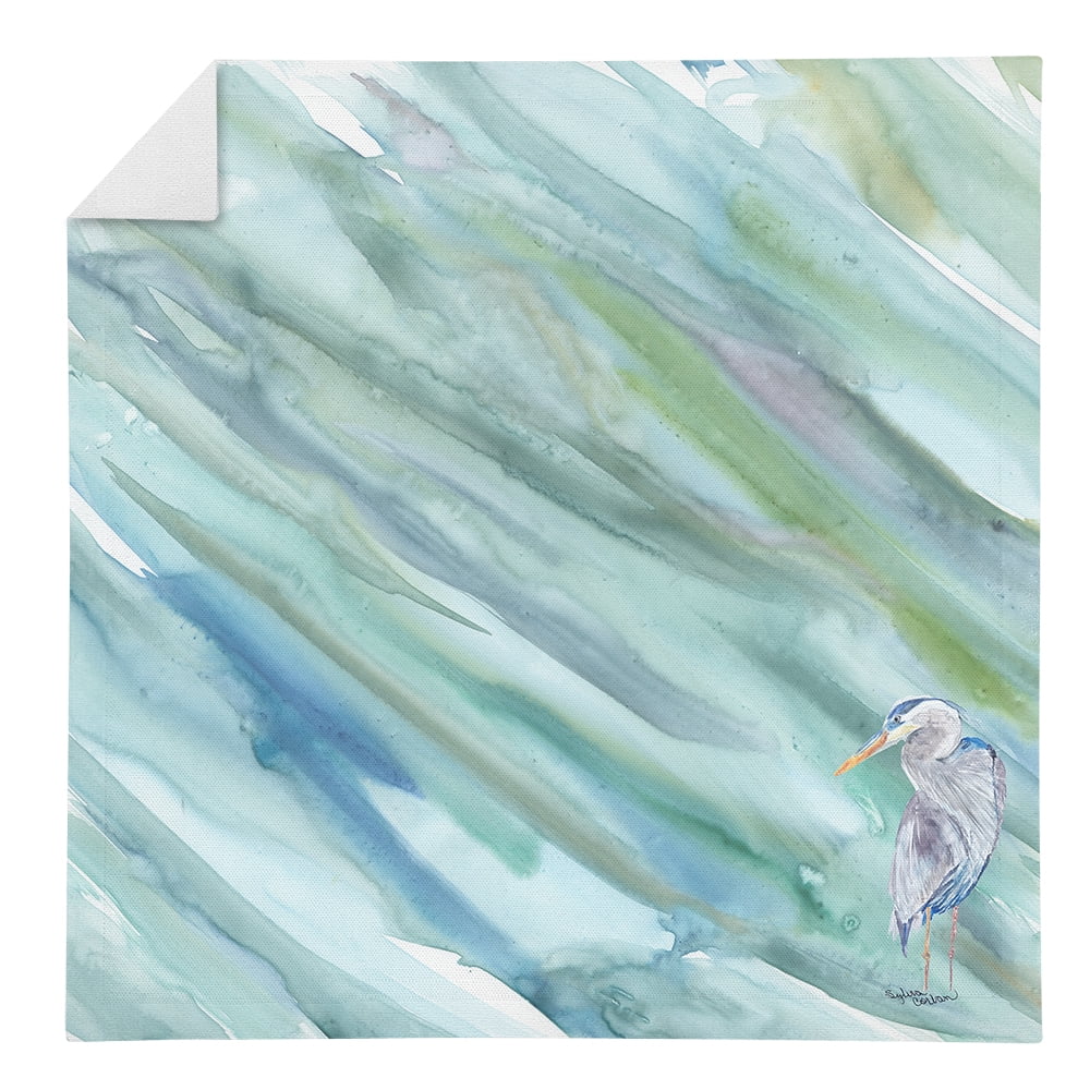 Picture of Carolines Treasures SC2047NAP Blue Heron on Blue Napkin