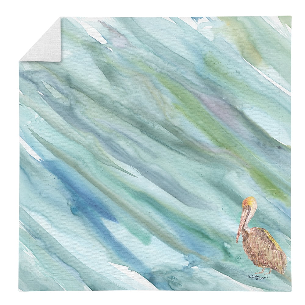 Picture of Carolines Treasures SC2050NAP Brown Pelican on Blue Napkin