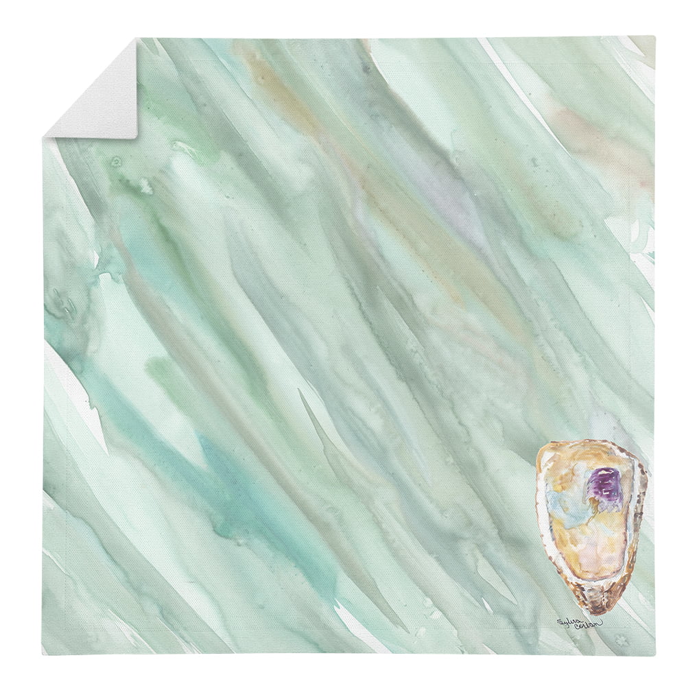 Picture of Carolines Treasures SC2062NAP Oyster on Sage Green Napkin
