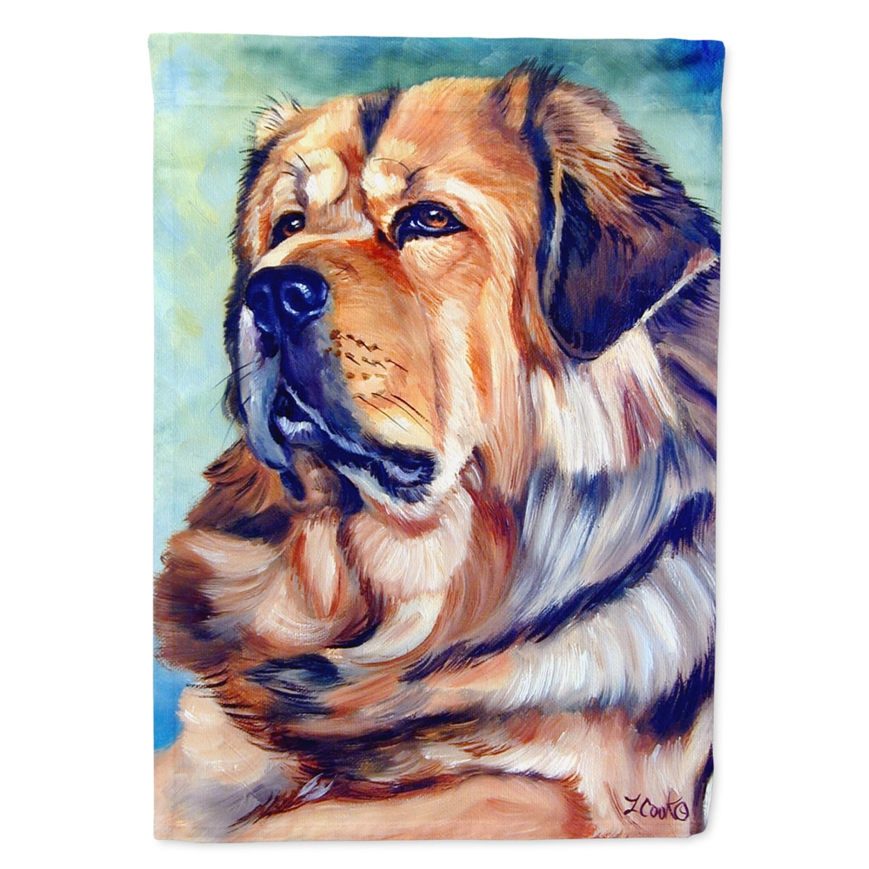 Tibetan Mastiff Flag Canvas House Size