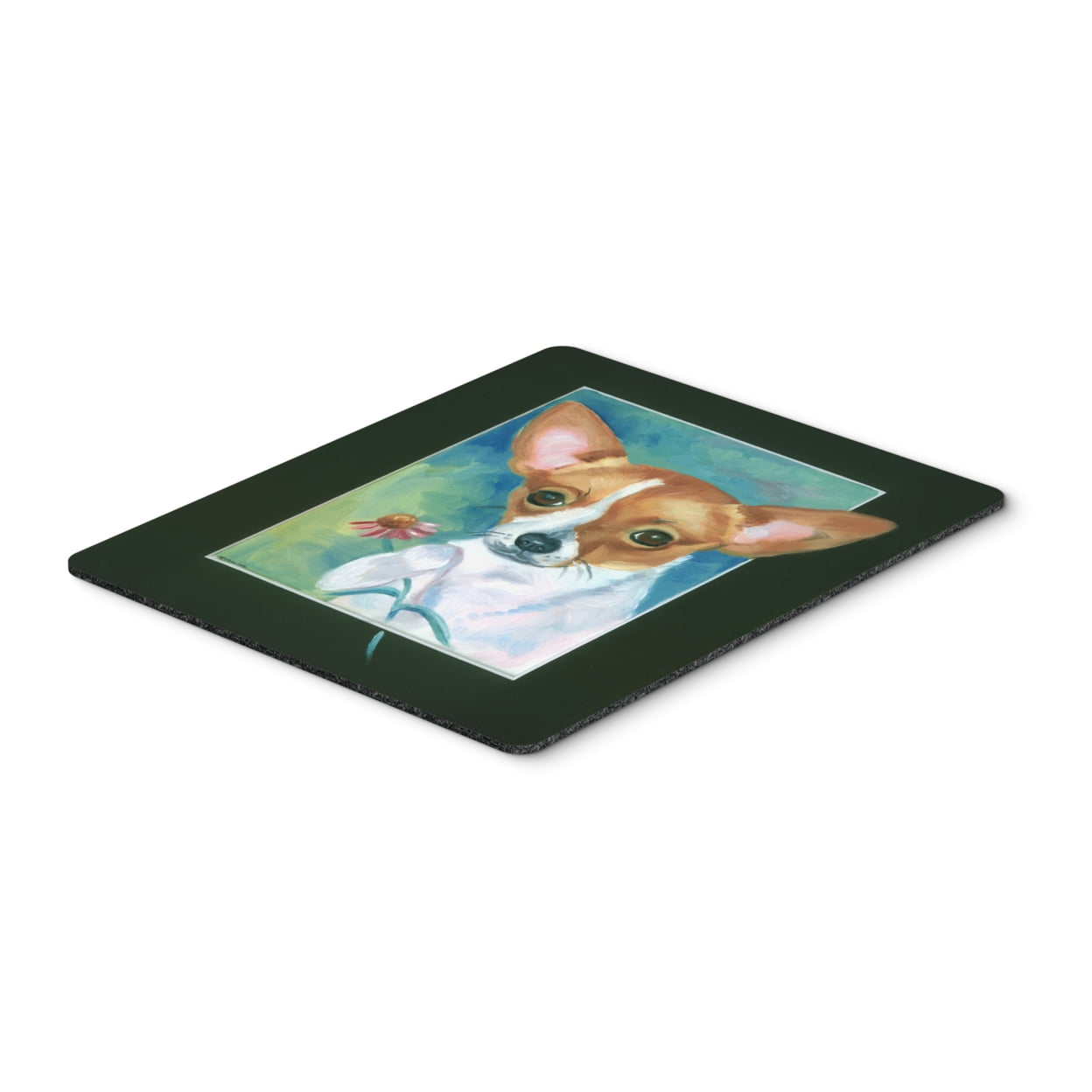 Chihuahua & Daisy Mouse Pad, Hot Pad or Trivet