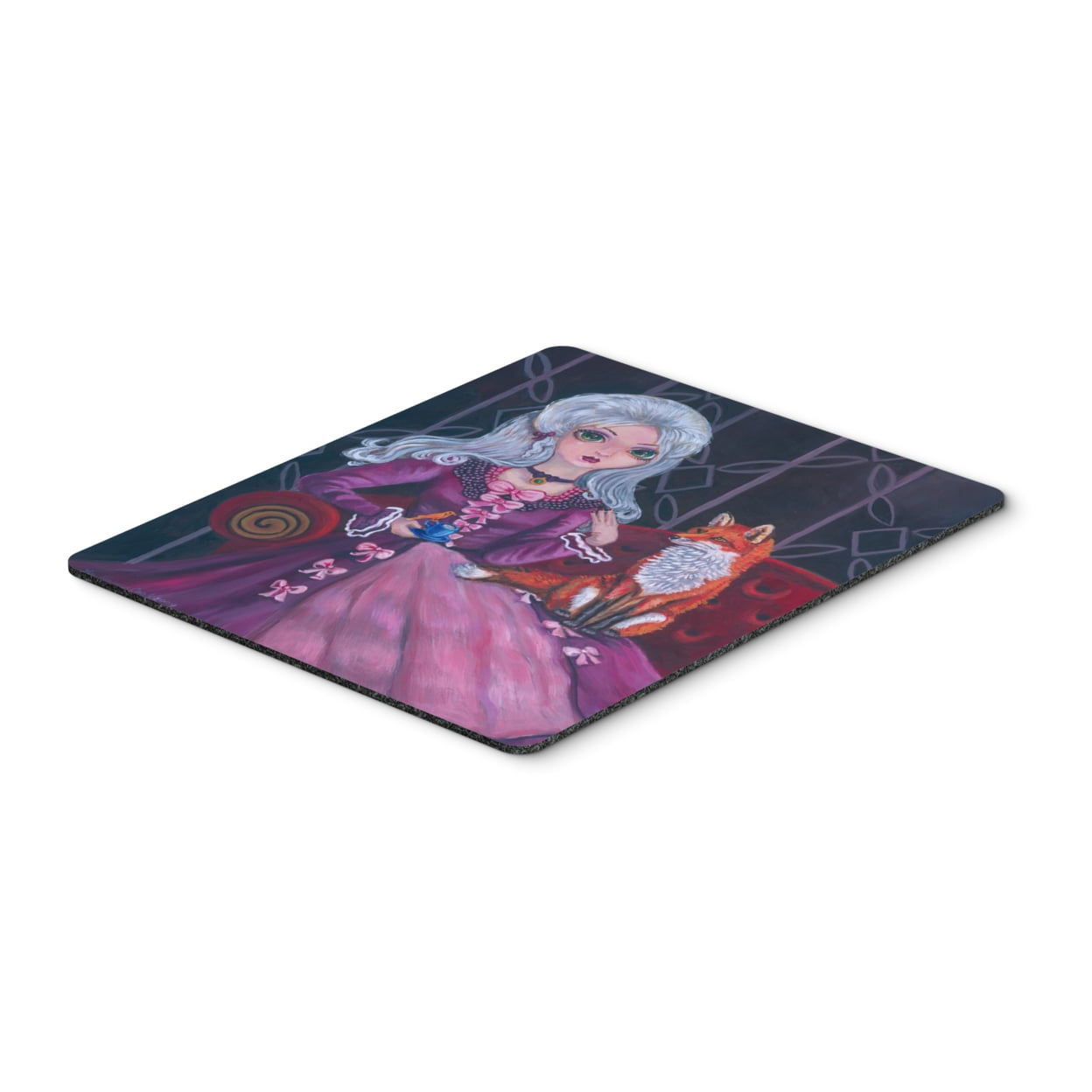 Tea Time Fox Mouse Pad, Hot Pad or Trivet