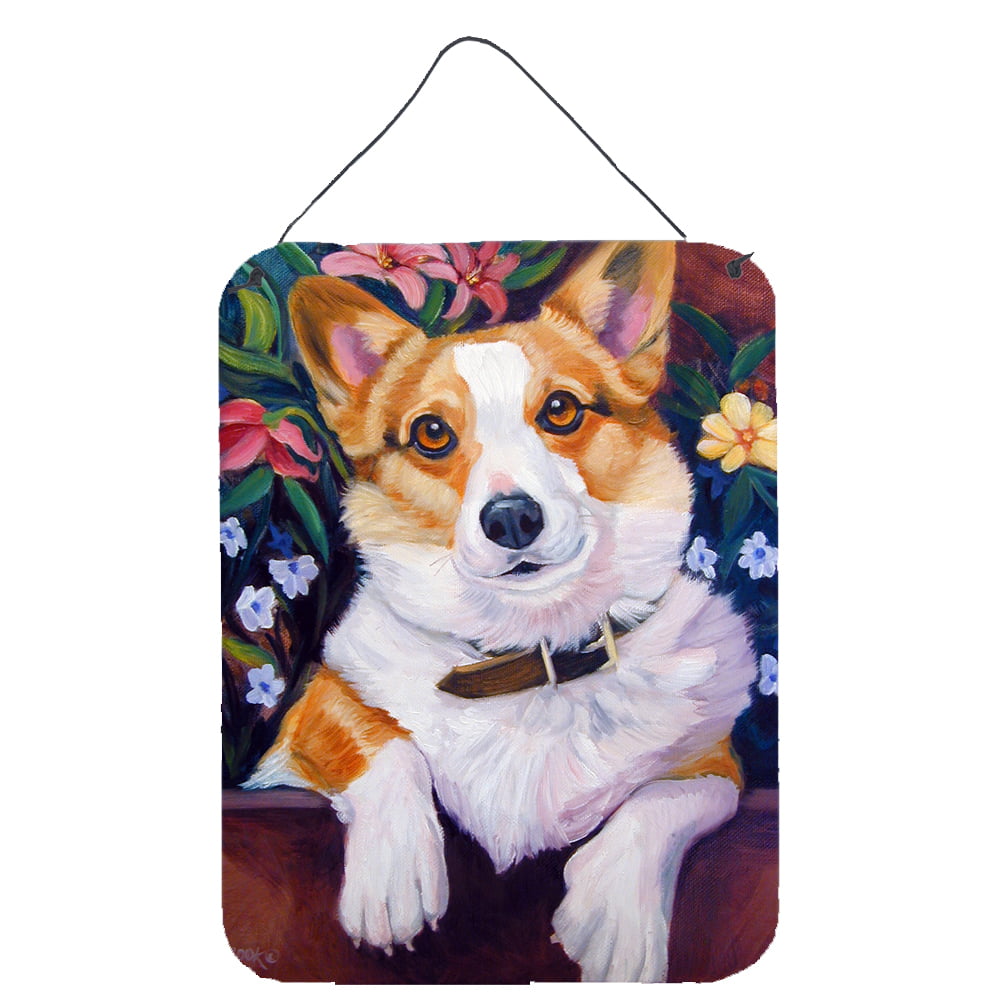 Picture of Carolines Treasures 7362DS1216 Can I help you Corgi Wall or Door Hanging Prints