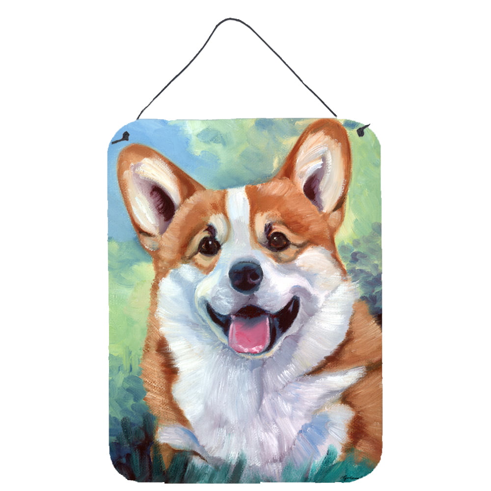 Pembroke Corgi Happy Face Wall or Door Hanging Prints