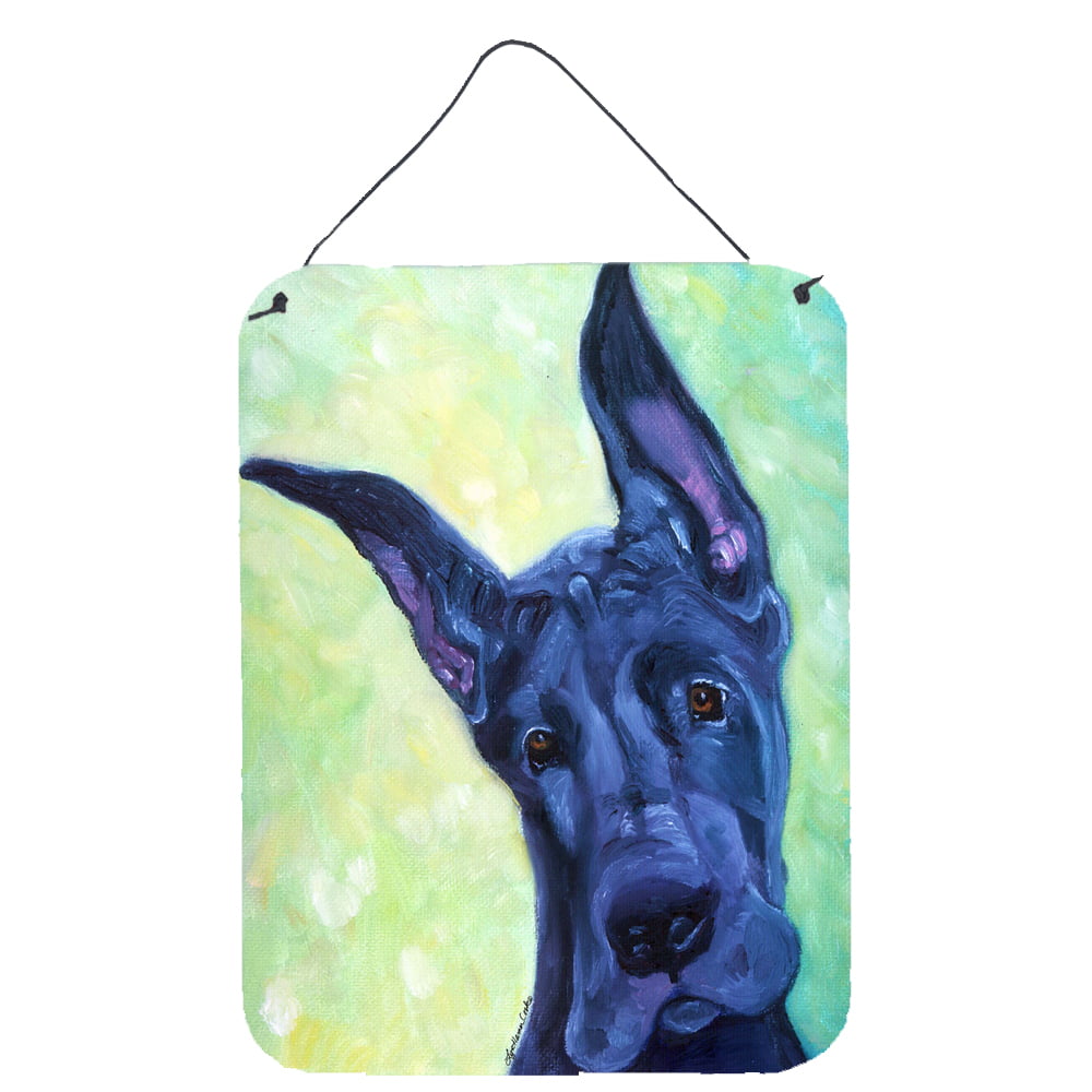 Great Dane Midnight Puppy Wall or Door Hanging Prints
