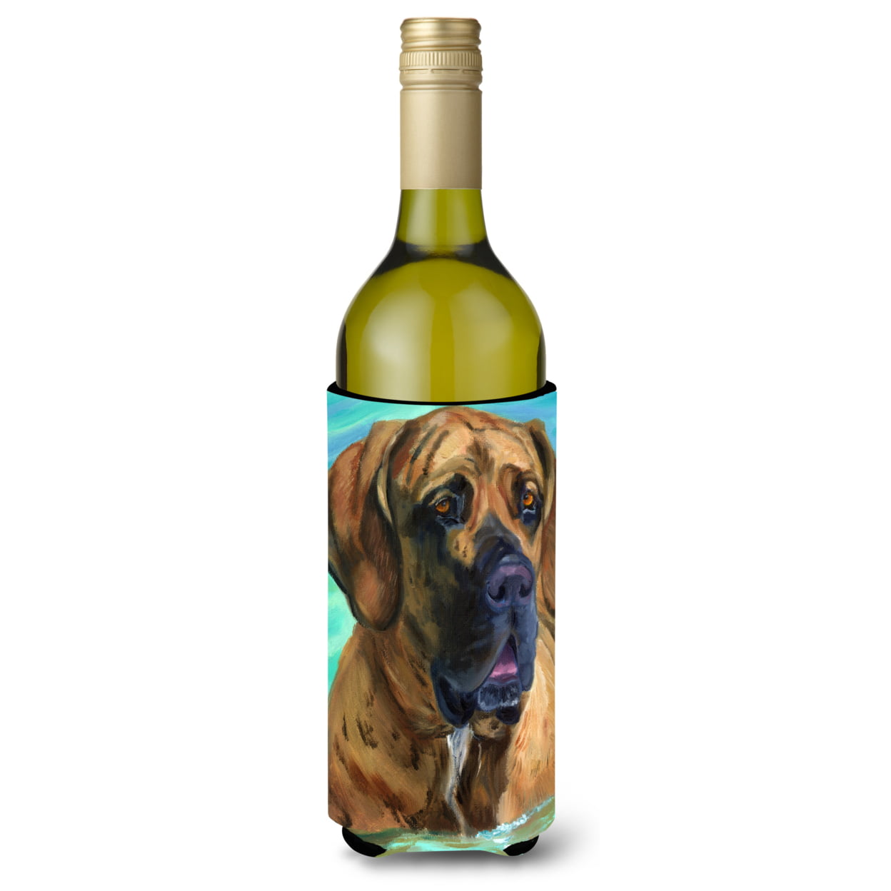 Picture of Carolines Treasures 7378LITERK Fila Brasilerio Wine Bottle Beverage insulator Hugger