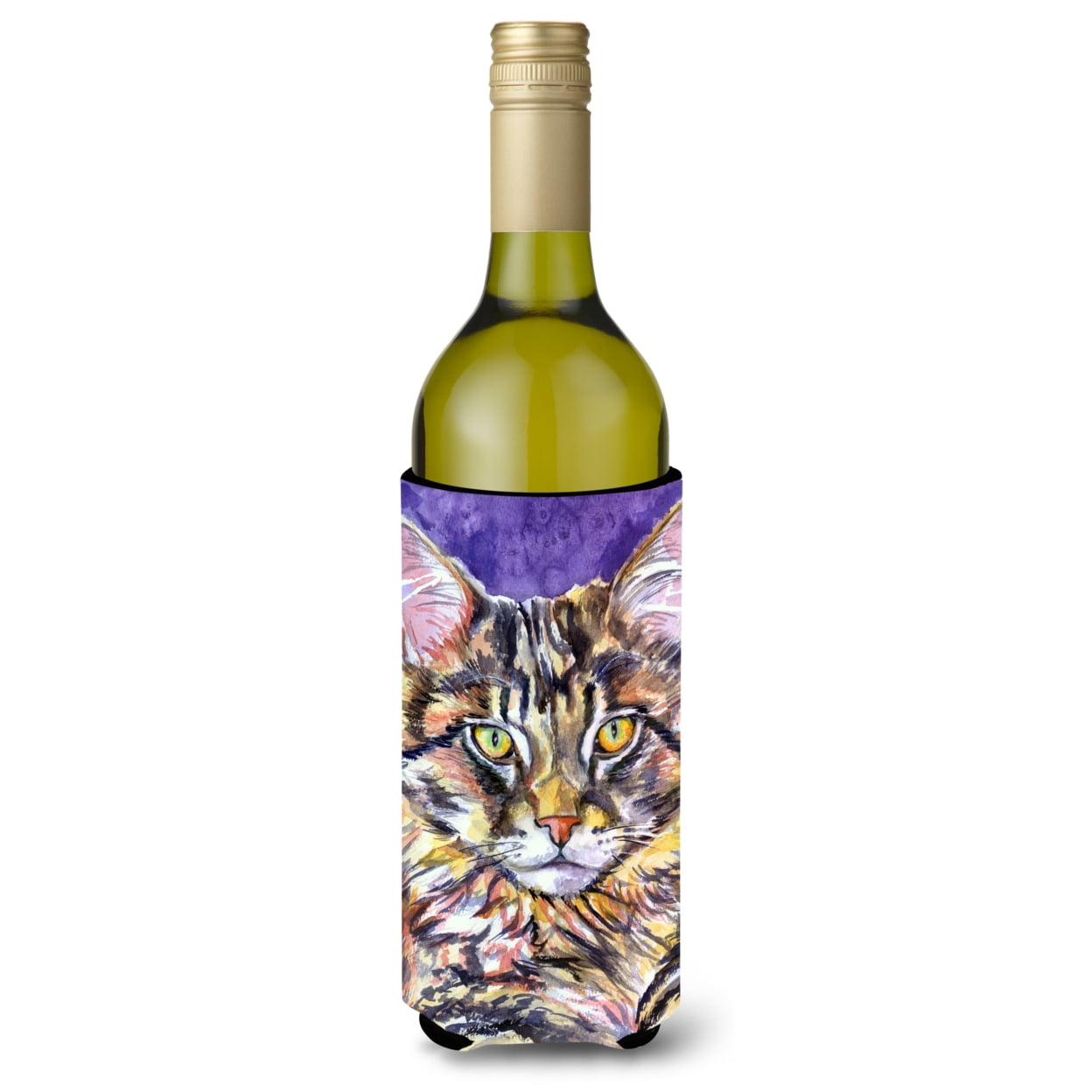 Picture of Carolines Treasures 7390LITERK Maine Coon Sassy Wine Bottle Beverage insulator Hugger
