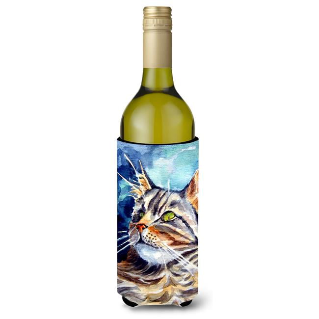 Picture of Carolines Treasures 7391LITERK Maine Coon Sissy Wine Bottle Beverage insulator Hugger