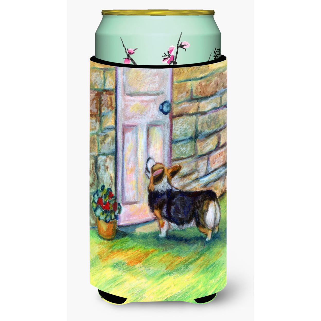 Let me in Corgi Tall Boy Beverage Insulator Hugger