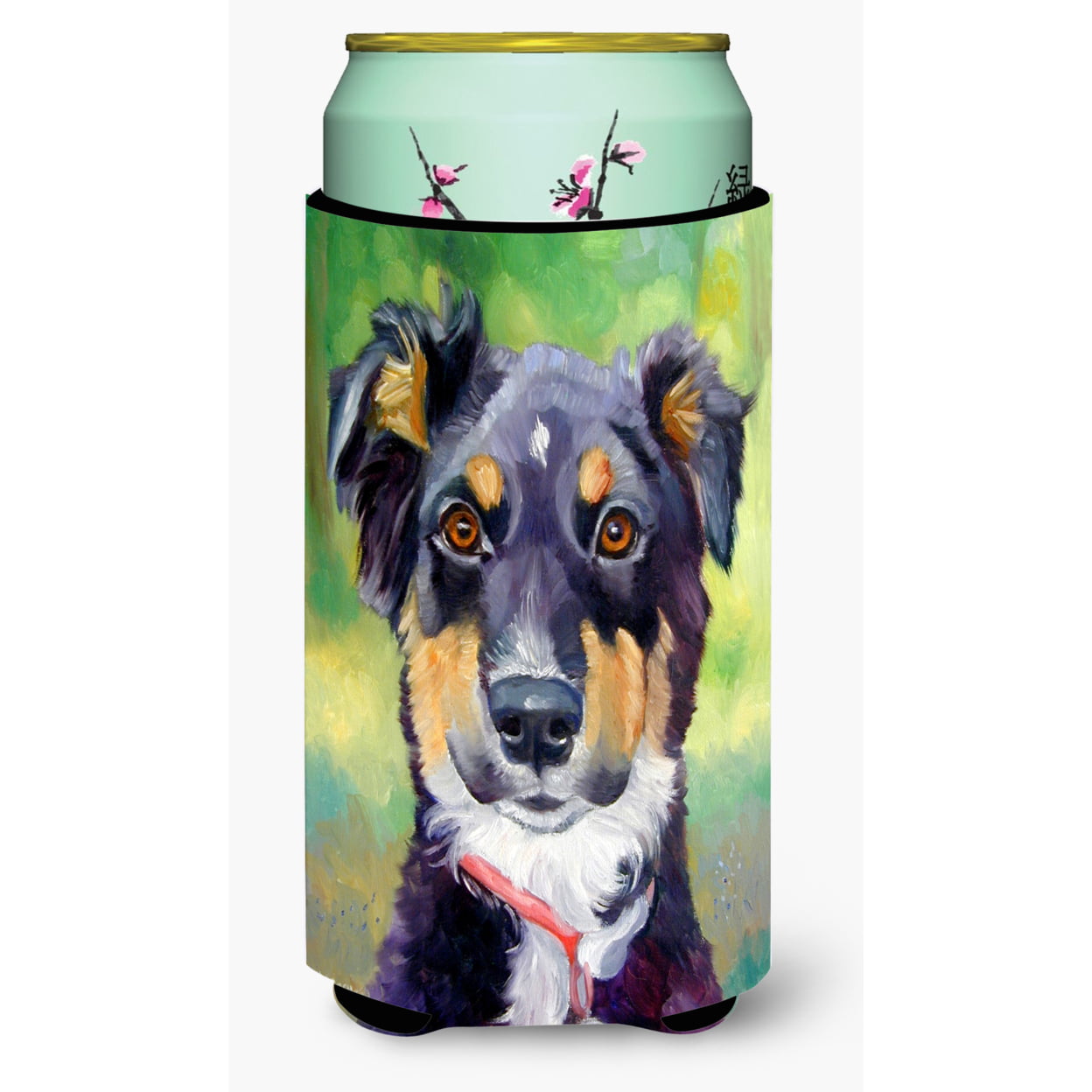 English Shepherd Tall Boy Beverage insulator Hugger
