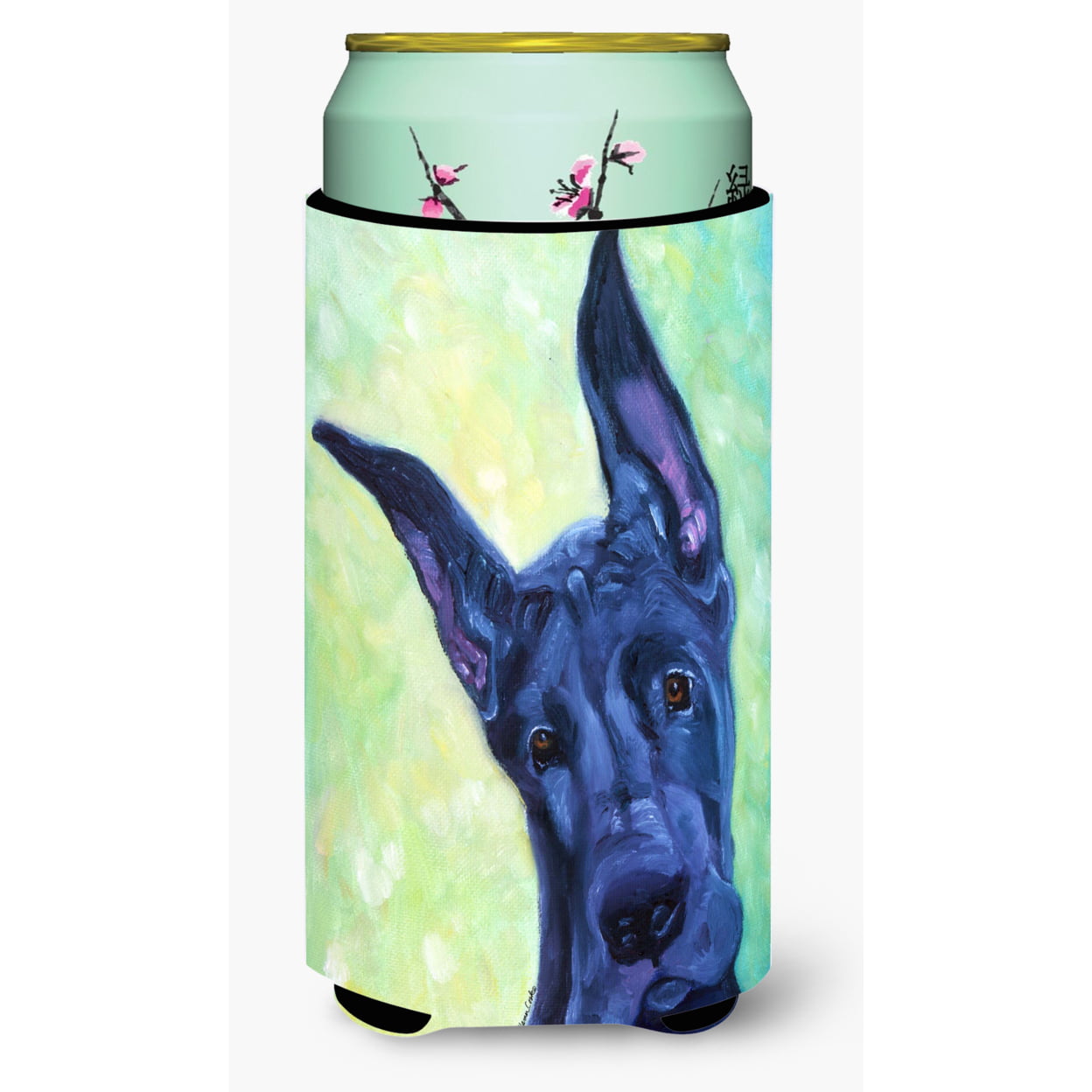 Great Dane Midnight Puppy Tall Boy Beverage Insulator Hugger