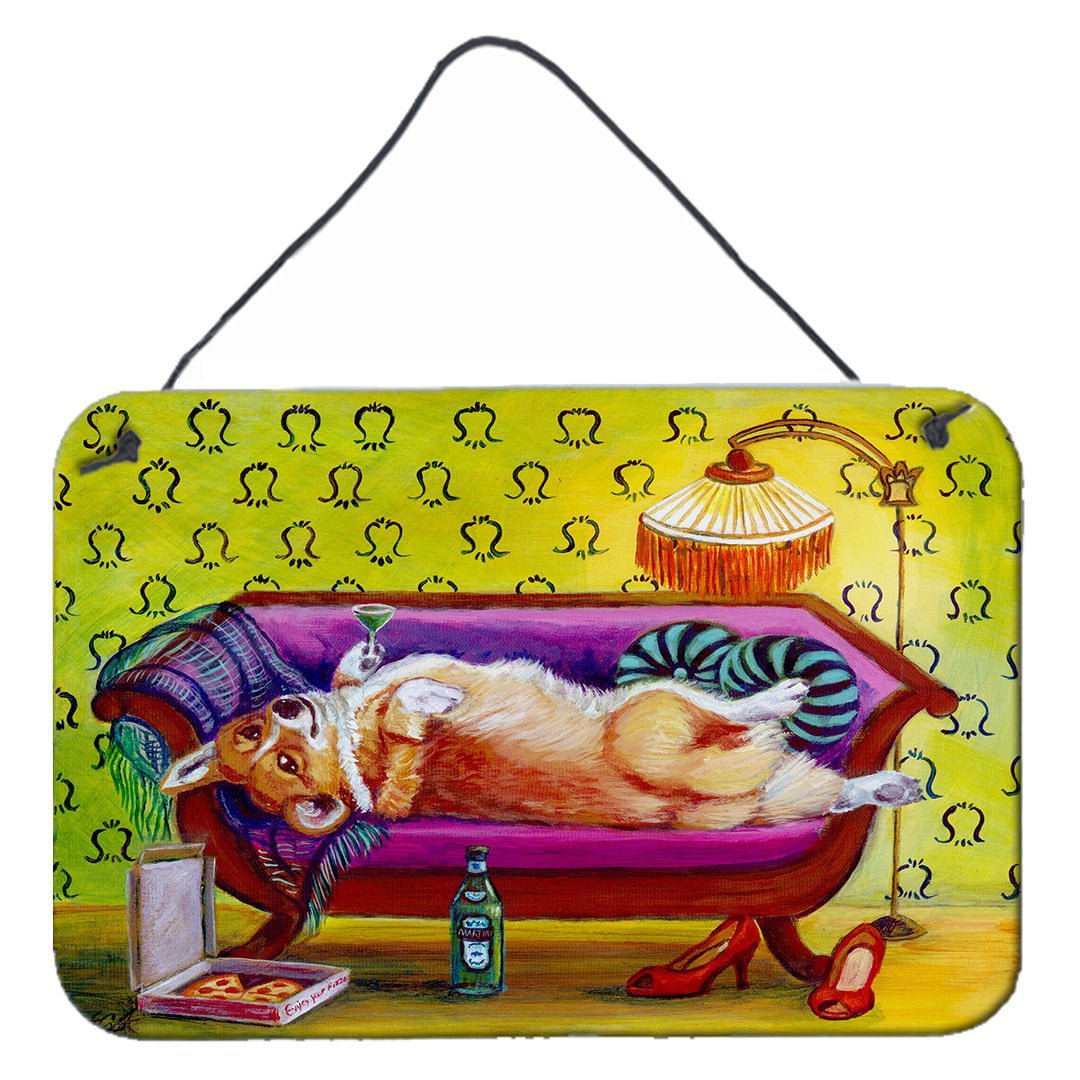 Corgi Home Alone Wall or Door Hanging Prints
