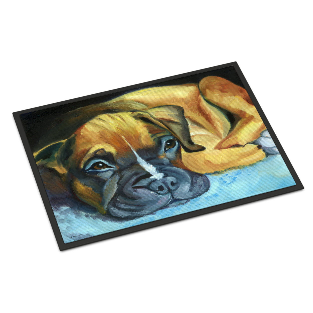 18 x 27 in. Boxer Pup Indoor or Outdoor Mat
