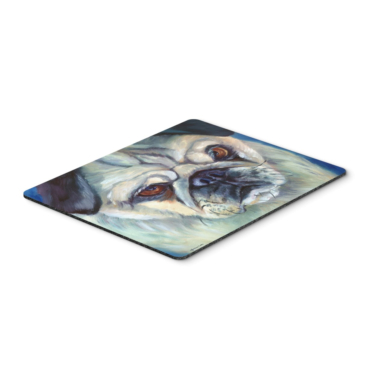 Pug in Thought Mouse Pad, Hot Pad or Trivet