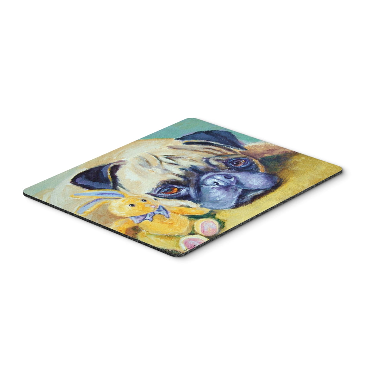 Pug Bunny Rabbit Mouse Pad, Hot Pad or Trivet