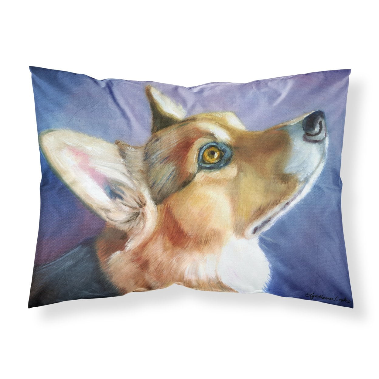 Corgi Devotion Fabric Standard Pillowcase