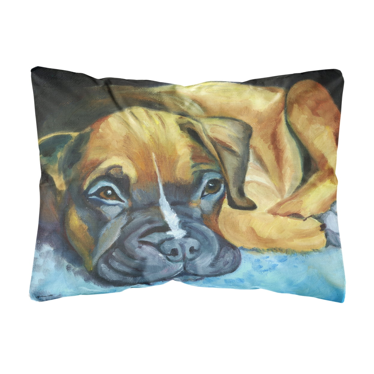 Boxer Pup Fabric Decorative Pillow