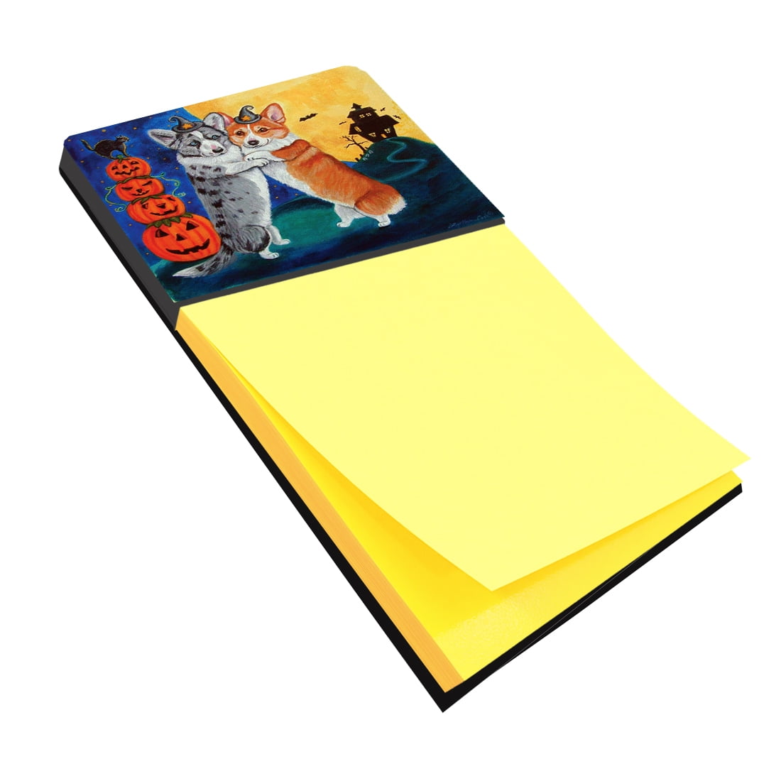 7413SN Corgi Halloween Scare Sticky Note Holder