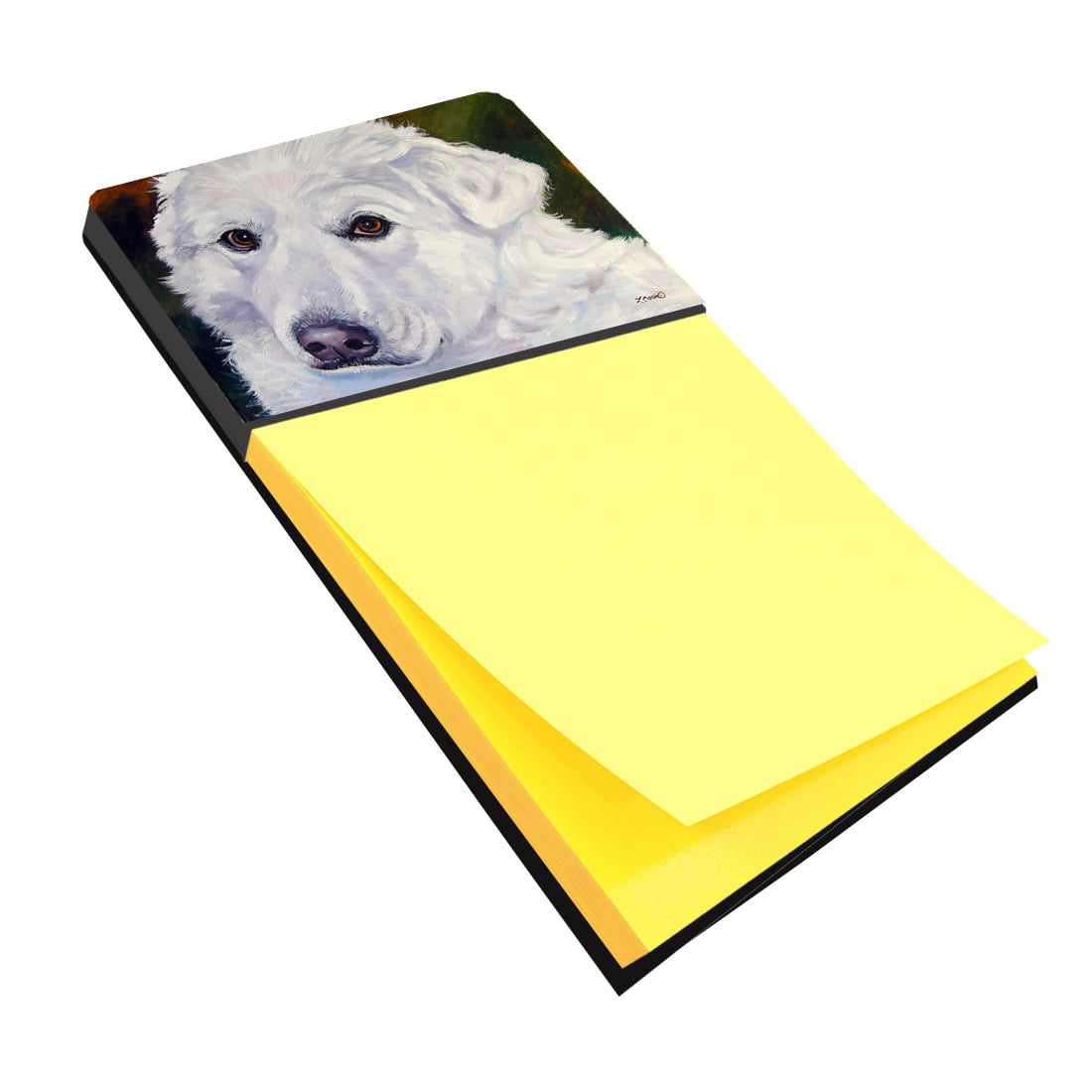 7418SN Great Pyrenees Contemplation Sticky Note Holder