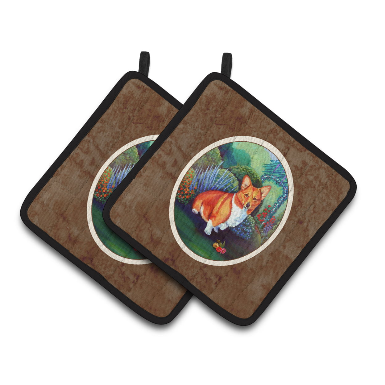 Picture of Carolines Treasures 7118PTHD Corgi Pair of Pot Holders