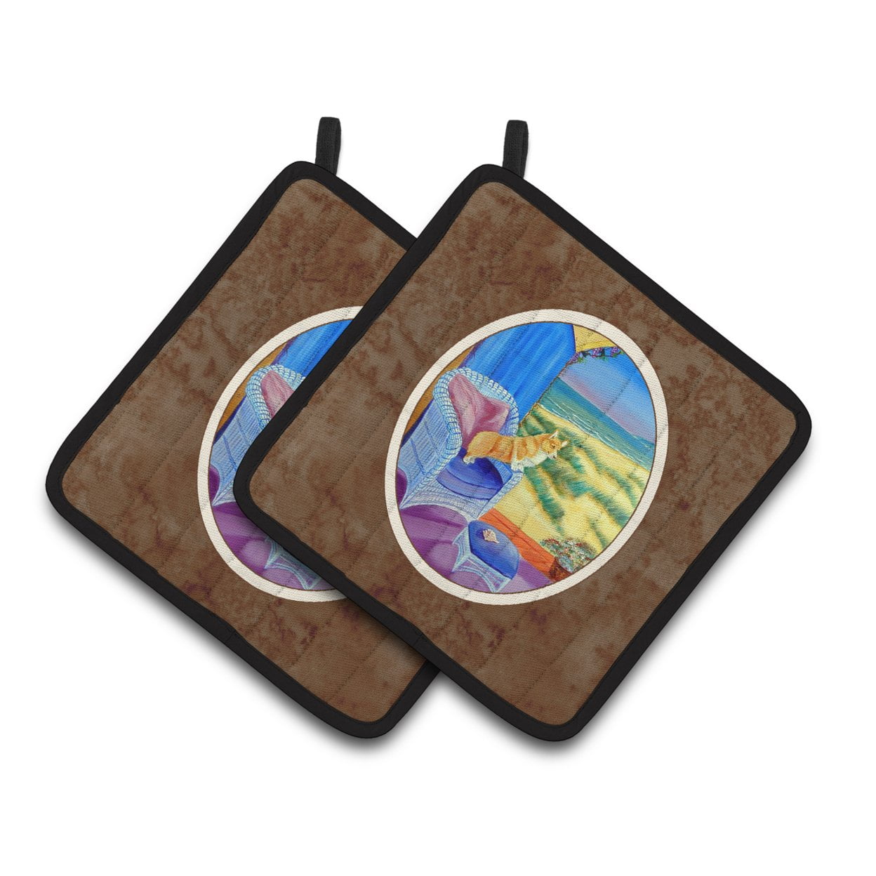 Picture of Carolines Treasures 7184PTHD Corgi Pair of Pot Holders