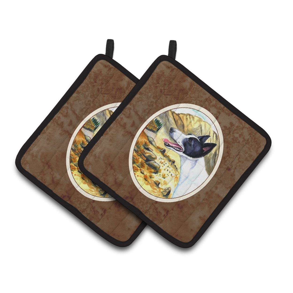 Picture of Carolines Treasures 7018PTHD Canaan Dog Pair of Pot Holders
