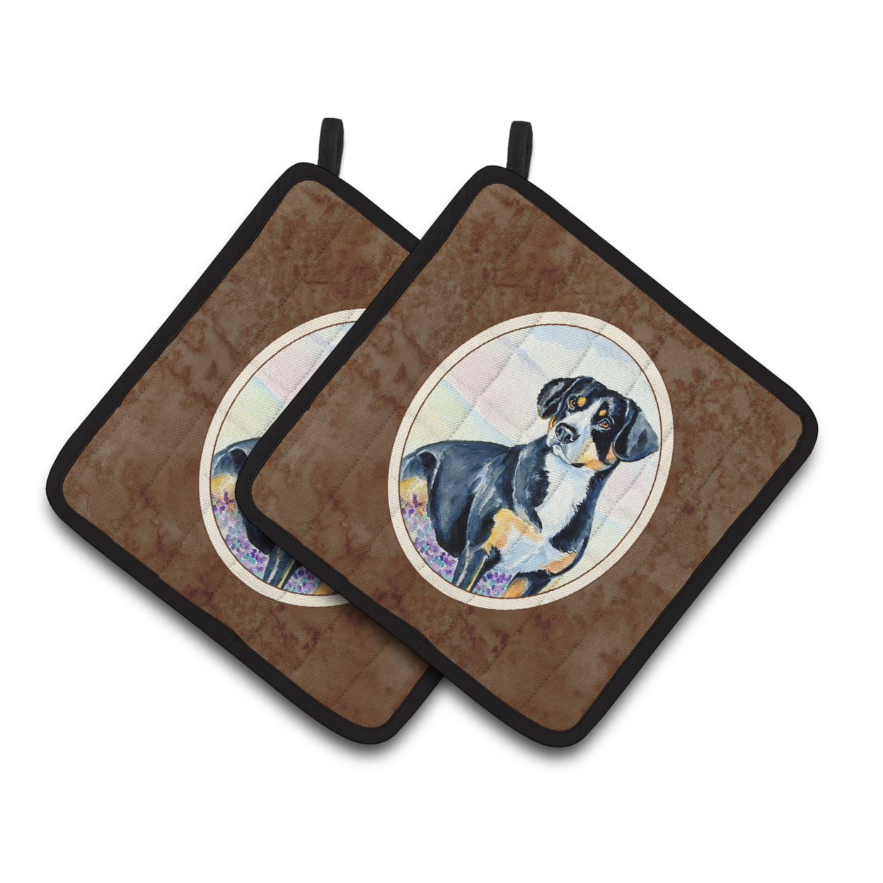Picture of Carolines Treasures 7030PTHD Entlebucher Mountain Dog Pair of Pot Holders