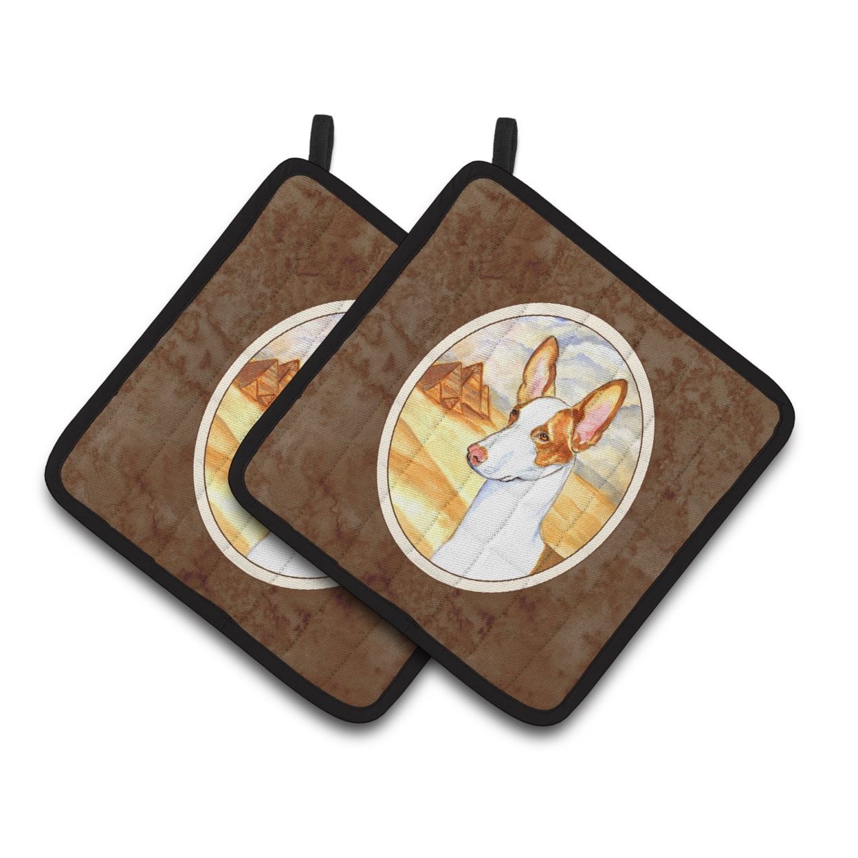 Picture of Carolines Treasures 7031PTHD Ibizan Hound Pair of Pot Holders