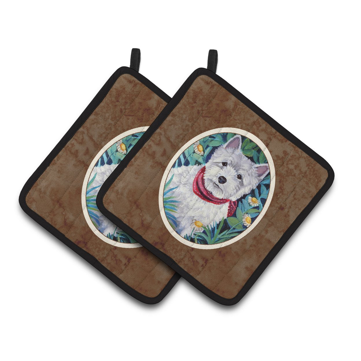 Picture of Carolines Treasures 7066PTHD Westie Pair of Pot Holders