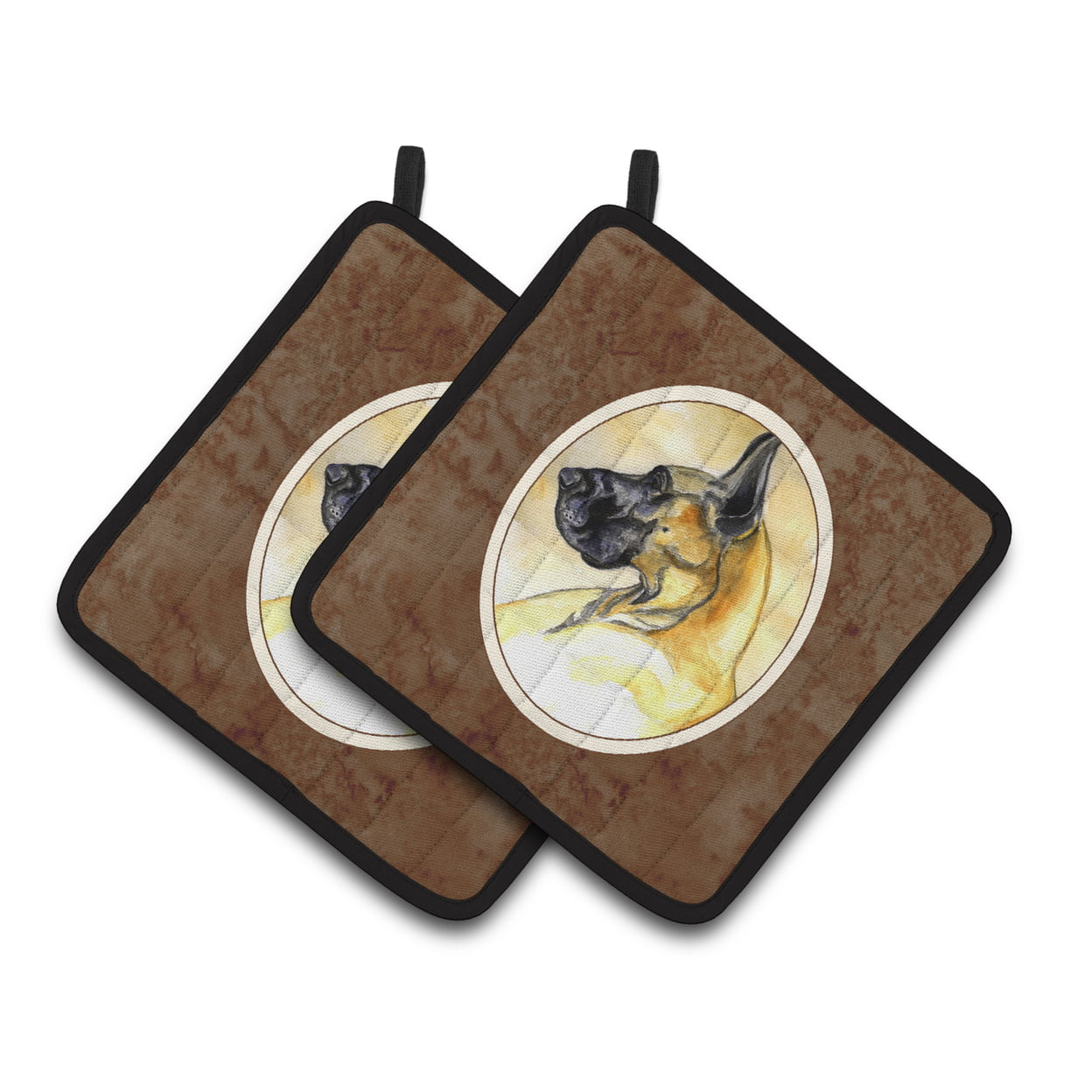 Picture of Carolines Treasures 7071PTHD Fawn Great Dane Pair of Pot Holders