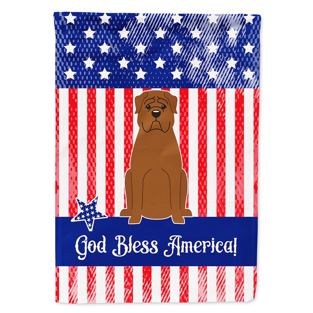 BB3068CHF Patriotic USA Dogue de Bourdeaux Flag Canvas House Size