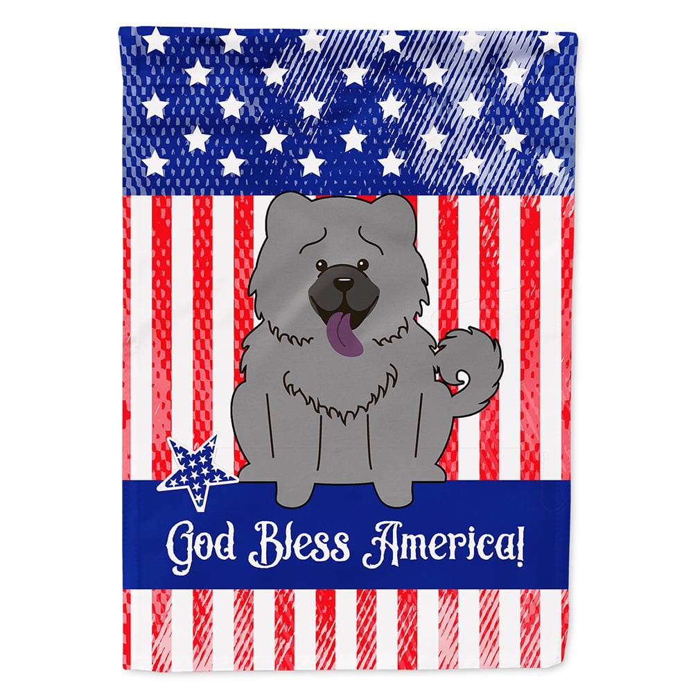 BB3134CHF Patriotic USA Chow Chow Blue Flag Canvas House Size