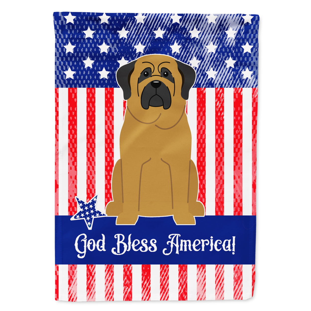 BB3013GF Patriotic USA Mastiff Garden Size Flag