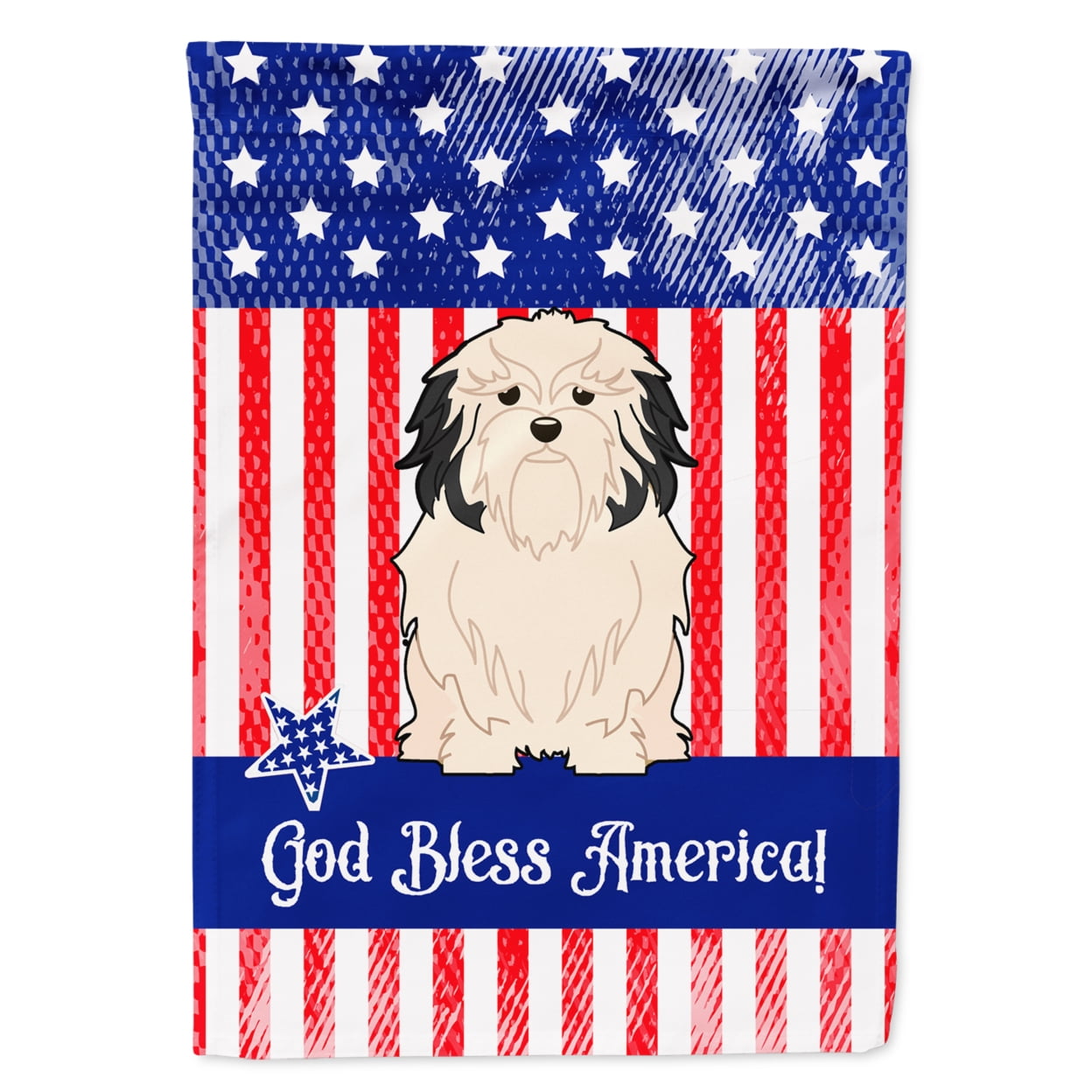 Patriotic USALowchen Garden Size Flag
