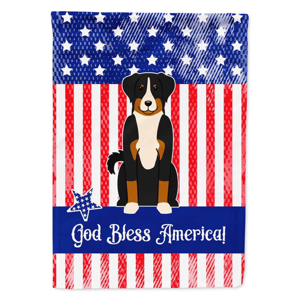 BB3038GF Patriotic USA Appenzeller Sennenhund Garden Size Flag