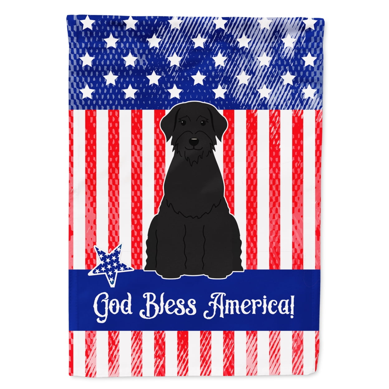 BB3061GF Patriotic USA Giant Schnauzer Garden Size Flag