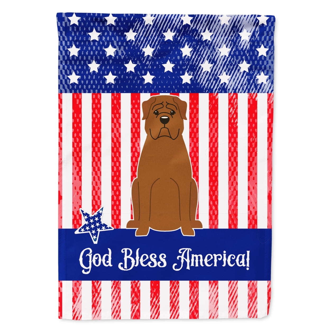 BB3068GF Patriotic USA Dogue de Bourdeaux Garden Size Flag