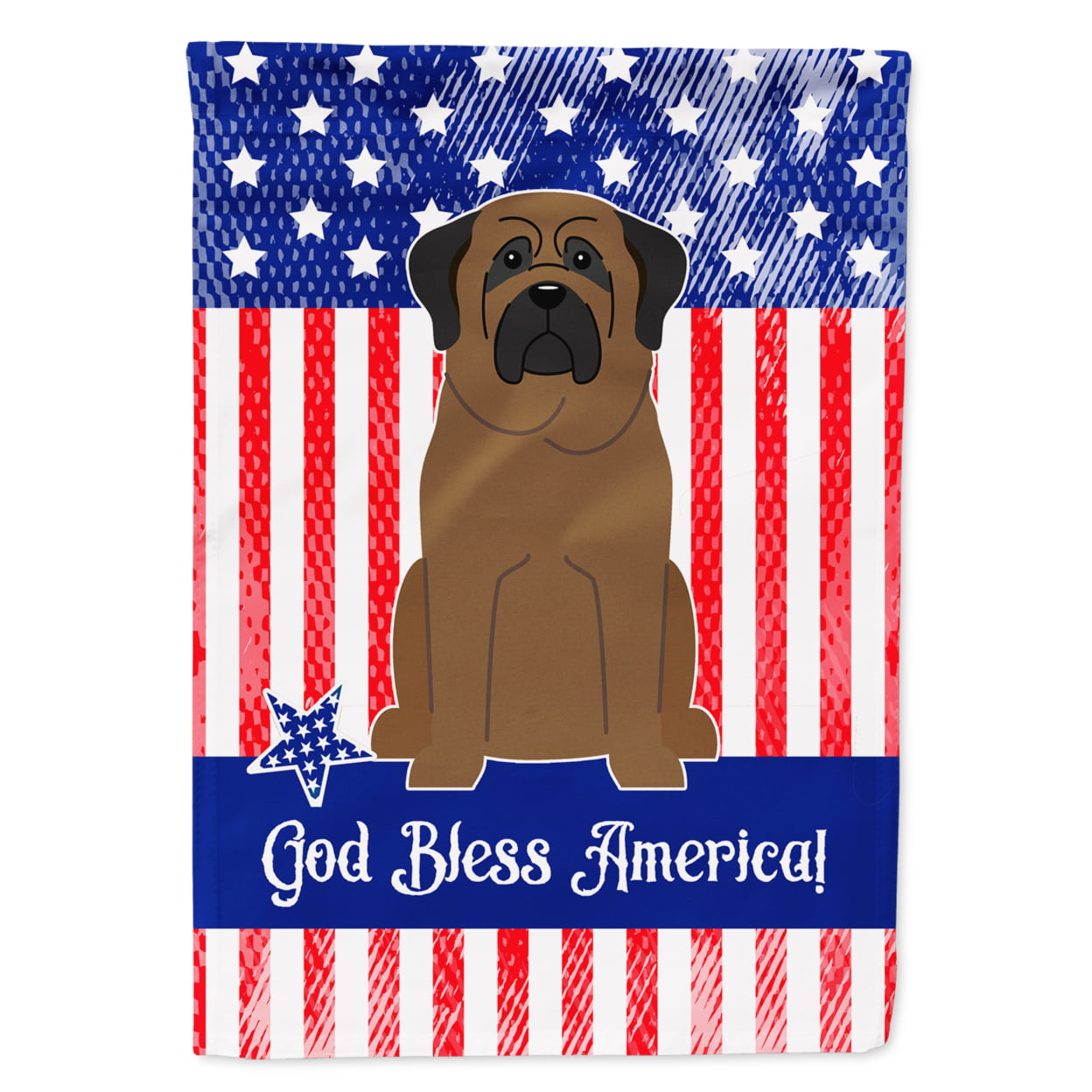 BB3079GF Patriotic USA Bullmastiff Garden Size Flag