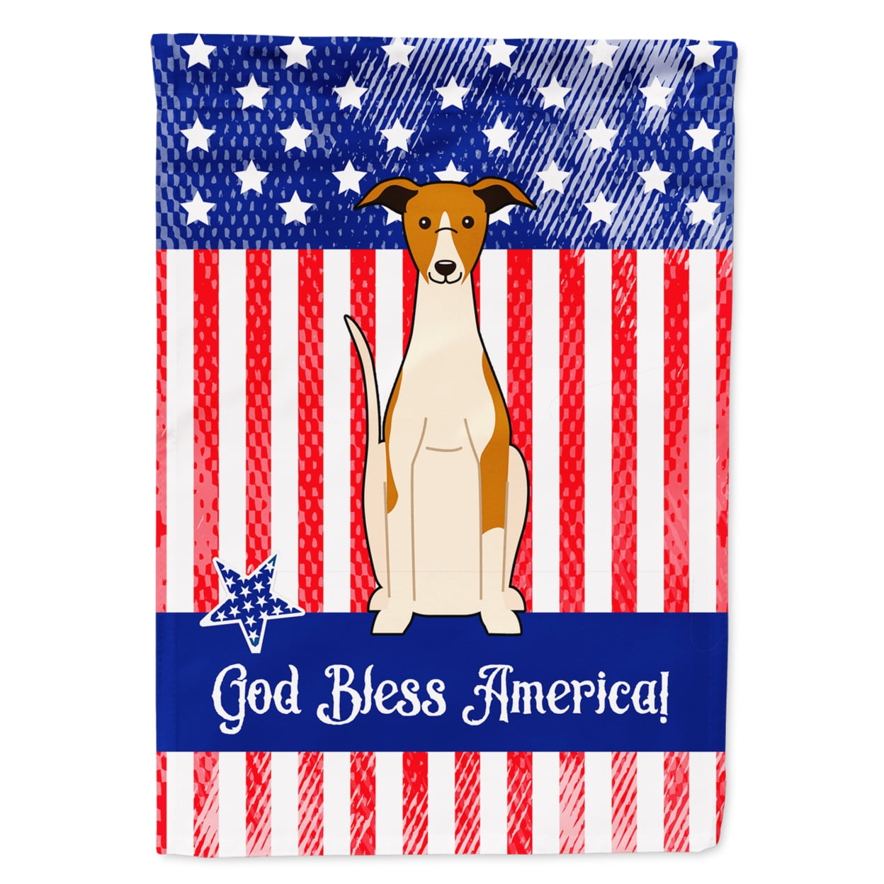 BB3094GF Patriotic USA Whippet Garden Size Flag