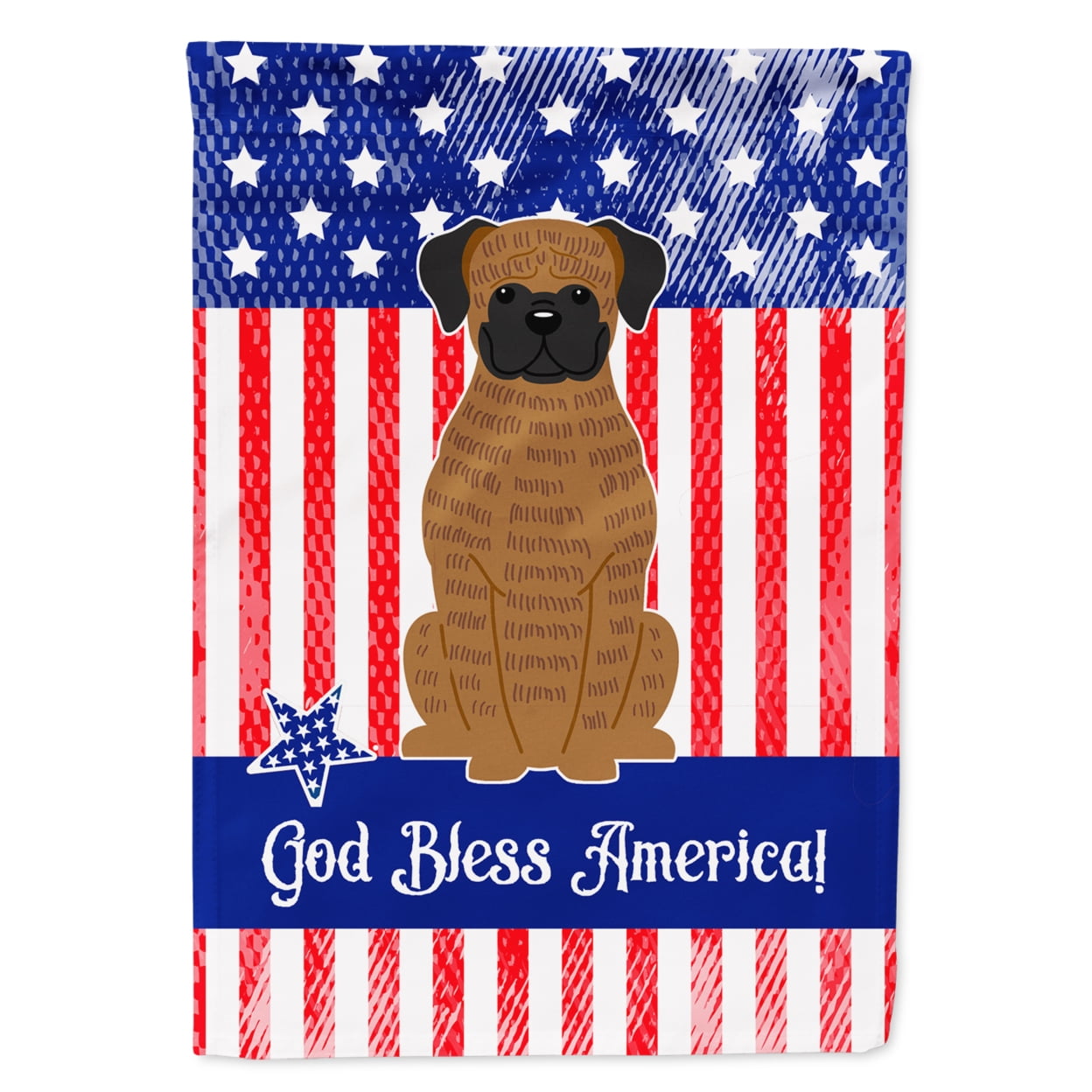 BB3112GF Patriotic USA Brindle Boxer Garden Size Flag
