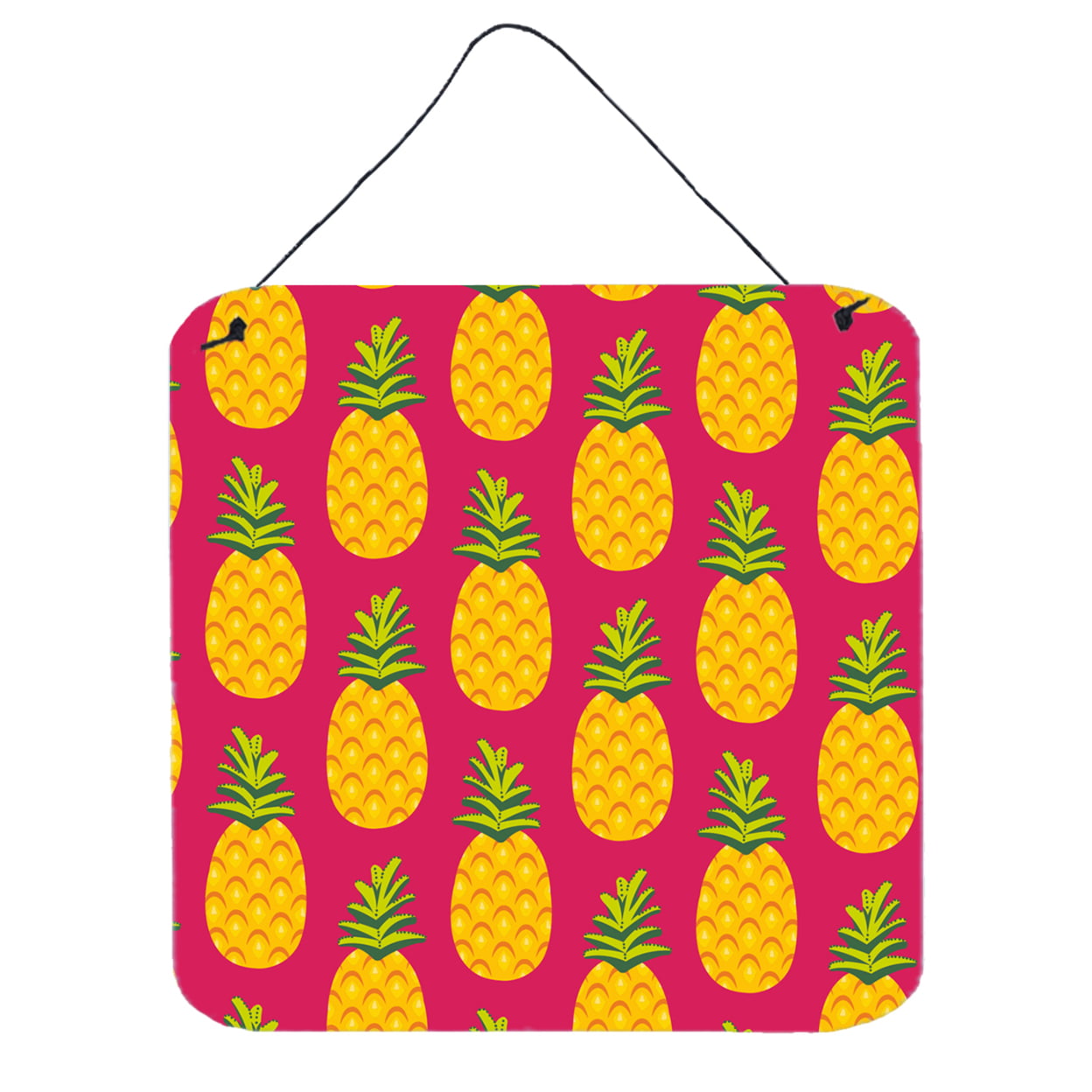 Pineapples on Pink Wall or Door Hanging Prints