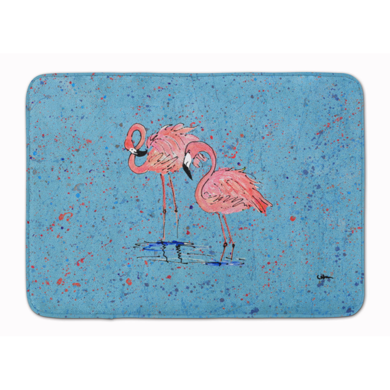 8566-RUG Flamingo Machine Washable Memory Foam Mat
