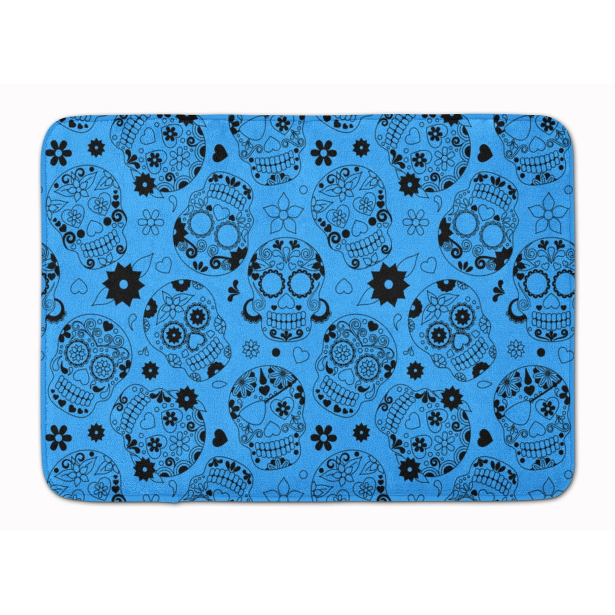 Day of the Dead Red Machine Washable Memory Foam Mat