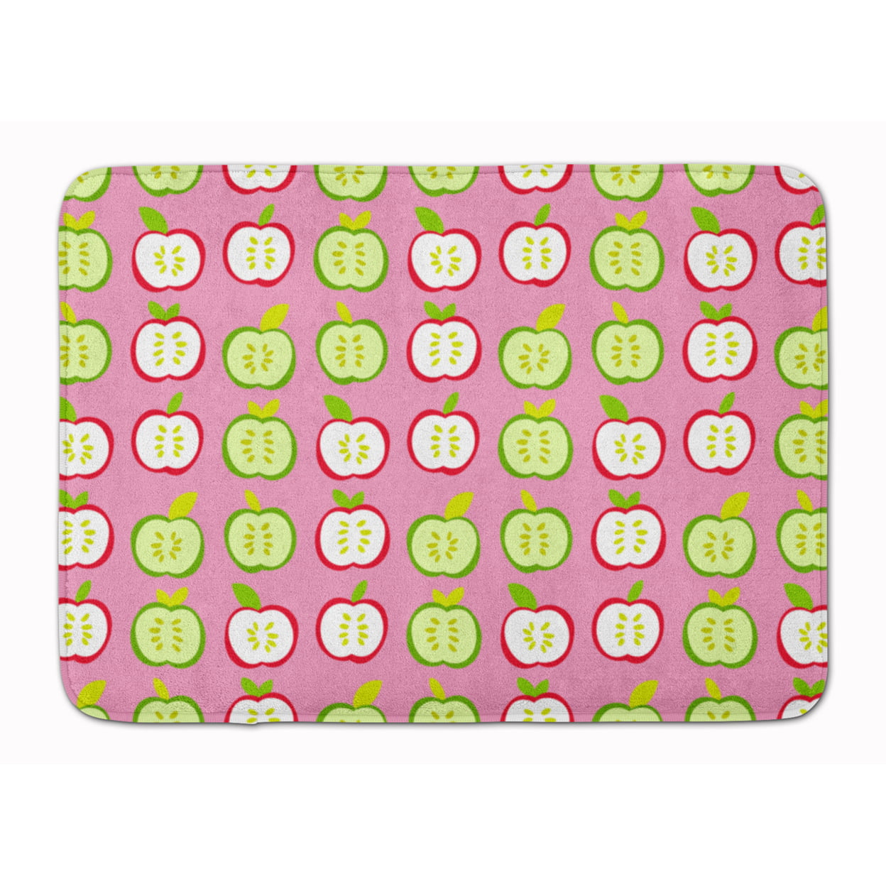 BB5141RUG Apples on Pink Machine Washable Memory Foam Mat