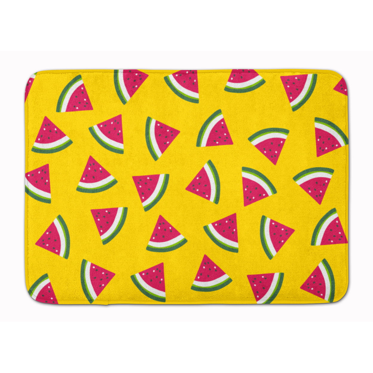 BB5144RUG Watermelon on Yellow Machine Washable Memory Foam Mat
