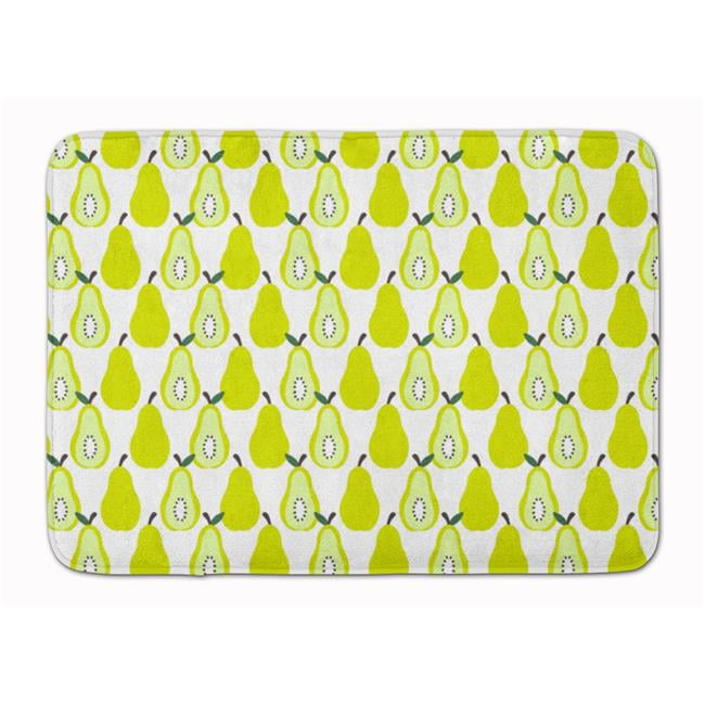 BB5147RUG Pears on White Machine Washable Memory Foam Mat