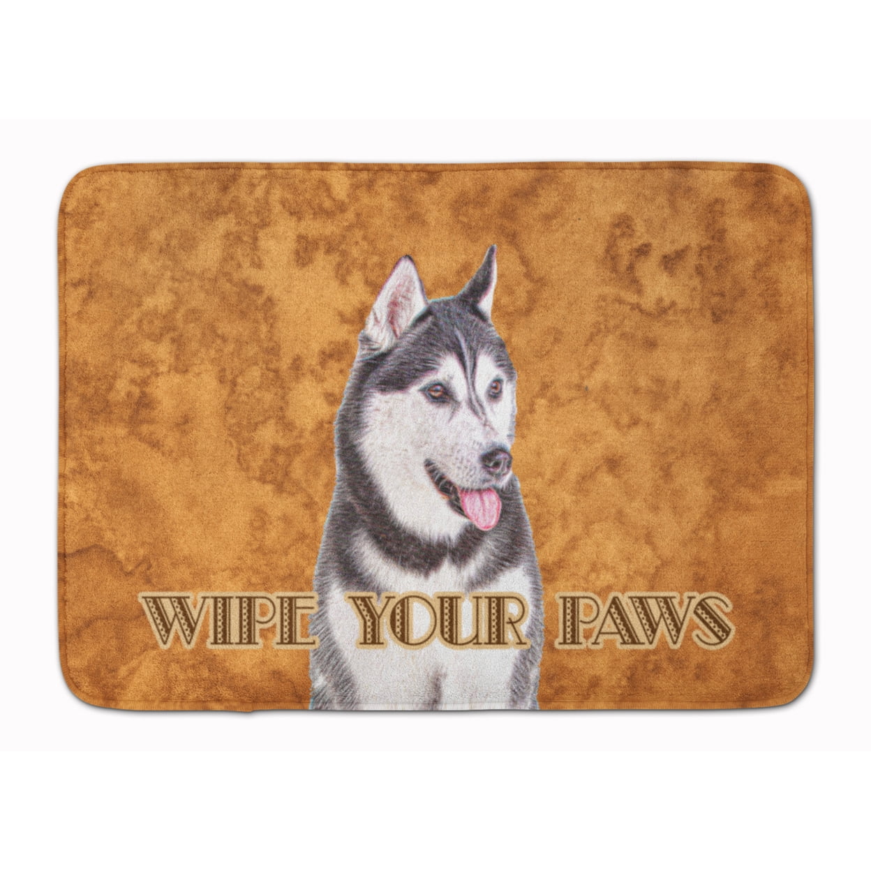 KJ1217RUG Alaskan Malamute Wipe Your Paws Machine Washable Memory Foam Mat