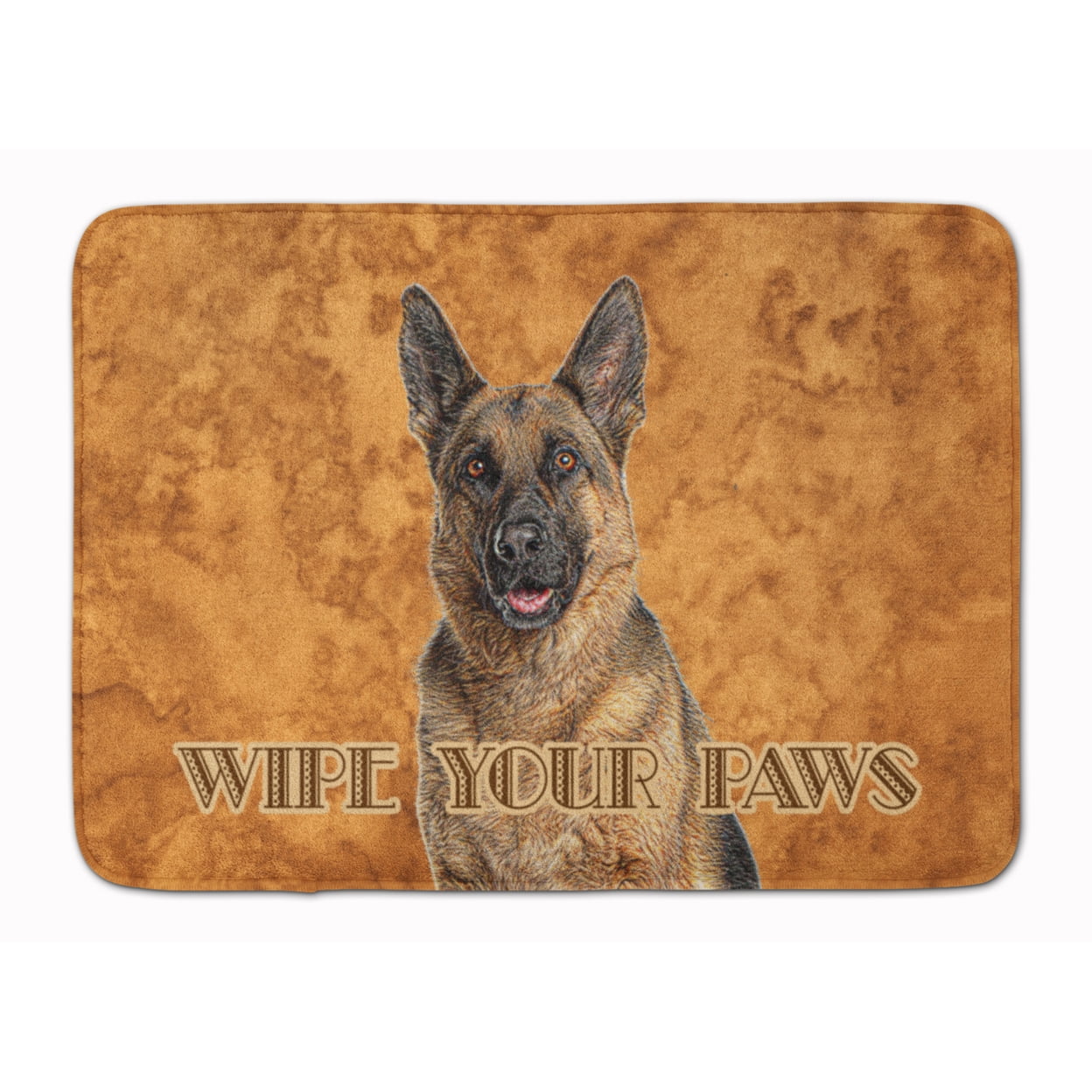 KJ1222RUG German Shepherd Wipe Your Paws Machine Washable Memory Foam Mat
